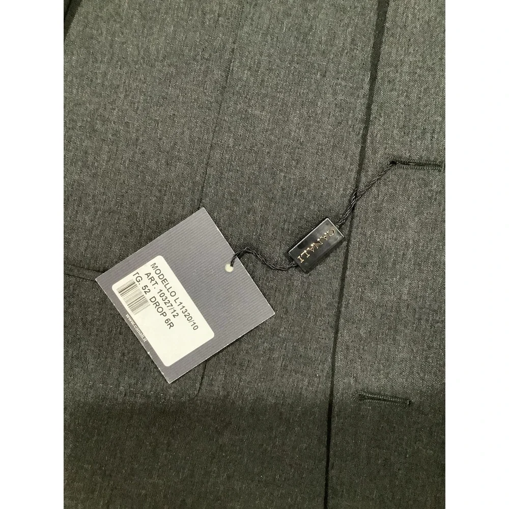 Canali Blazer Mens 52/6/R  Ch-Gray Wool Suit Jacket Retail Was 1,850.00